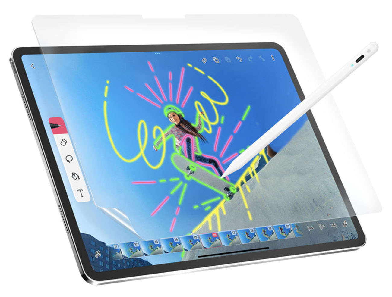 SwitchEasy Screen Protector for iPad Pro 11 inch / Clear Glass / Protects from Harmful Rays