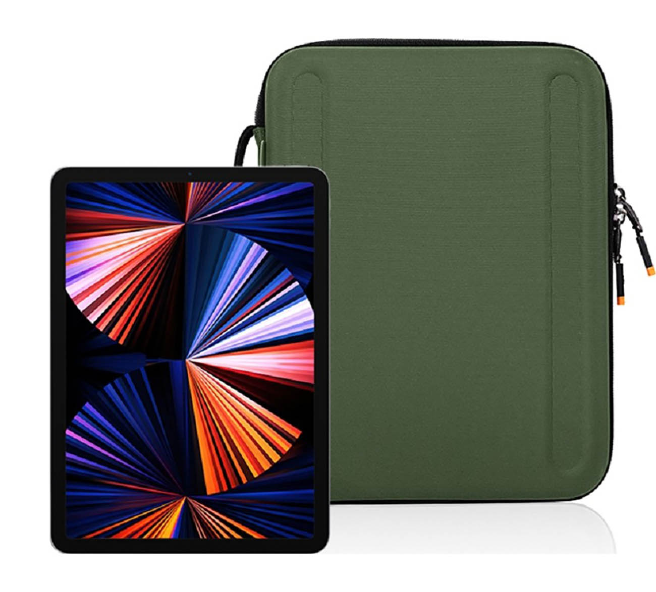 WiWu Parallel Hardshell Bag for iPad 11 inch / Water-resistant / Green