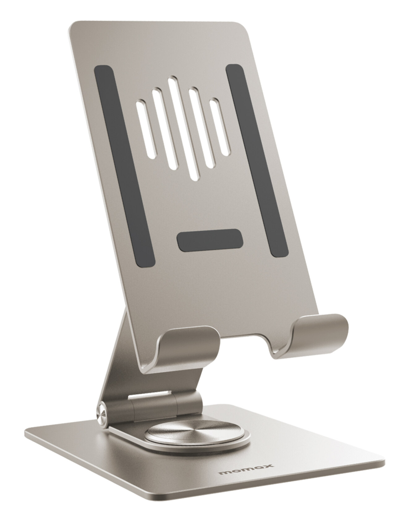 Momax Aluminum Stand for Phones & Tablets / Foldable / Strong Aluminum / Titanium