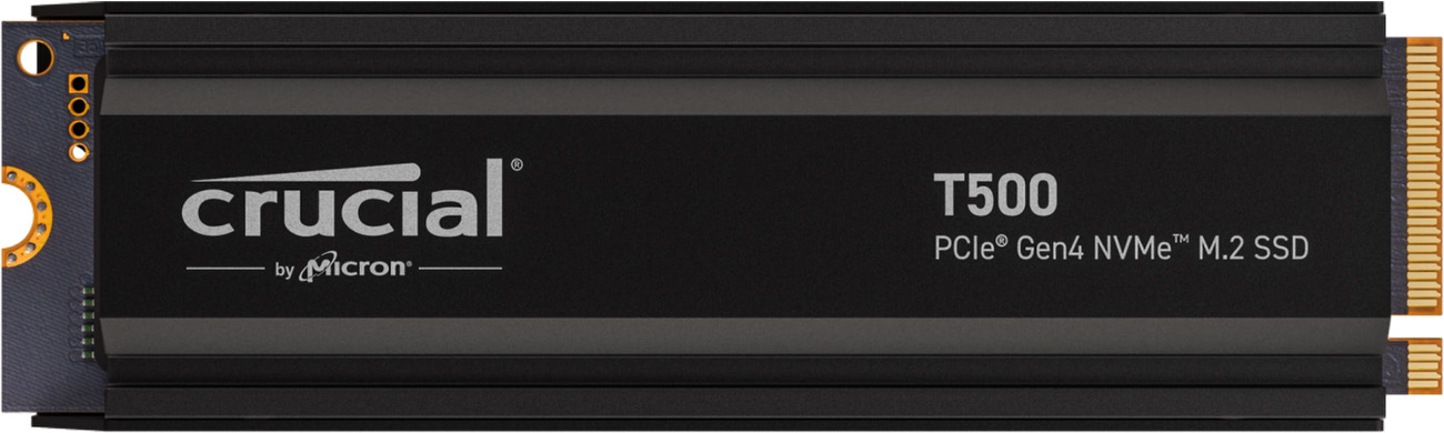 Crucial T500 PCIe SSD / 2TB Capacity / With Heatsink / Easy Installation