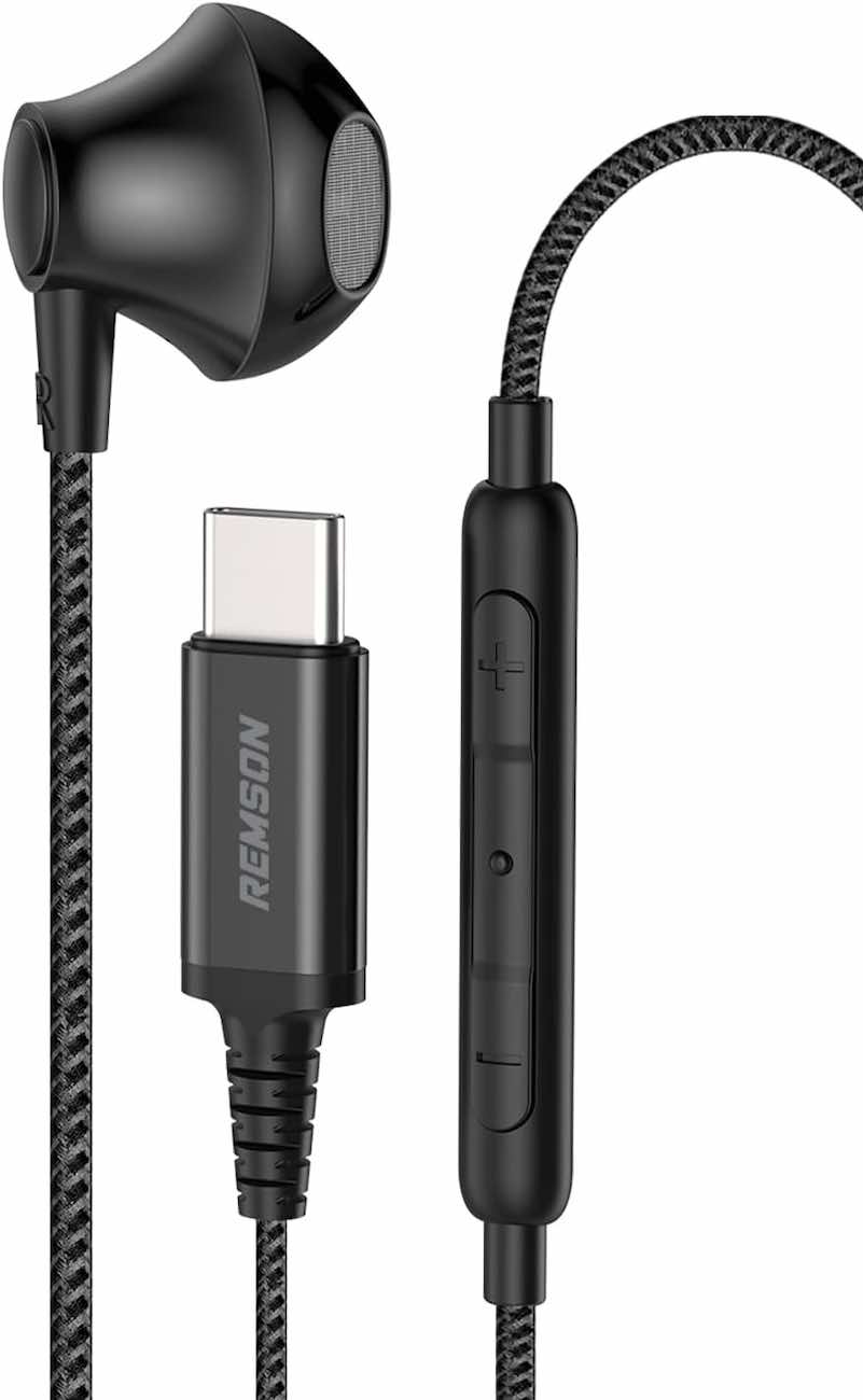 Remson Wired Earphone Single-sided / Type-C Input / Built-in Microphone