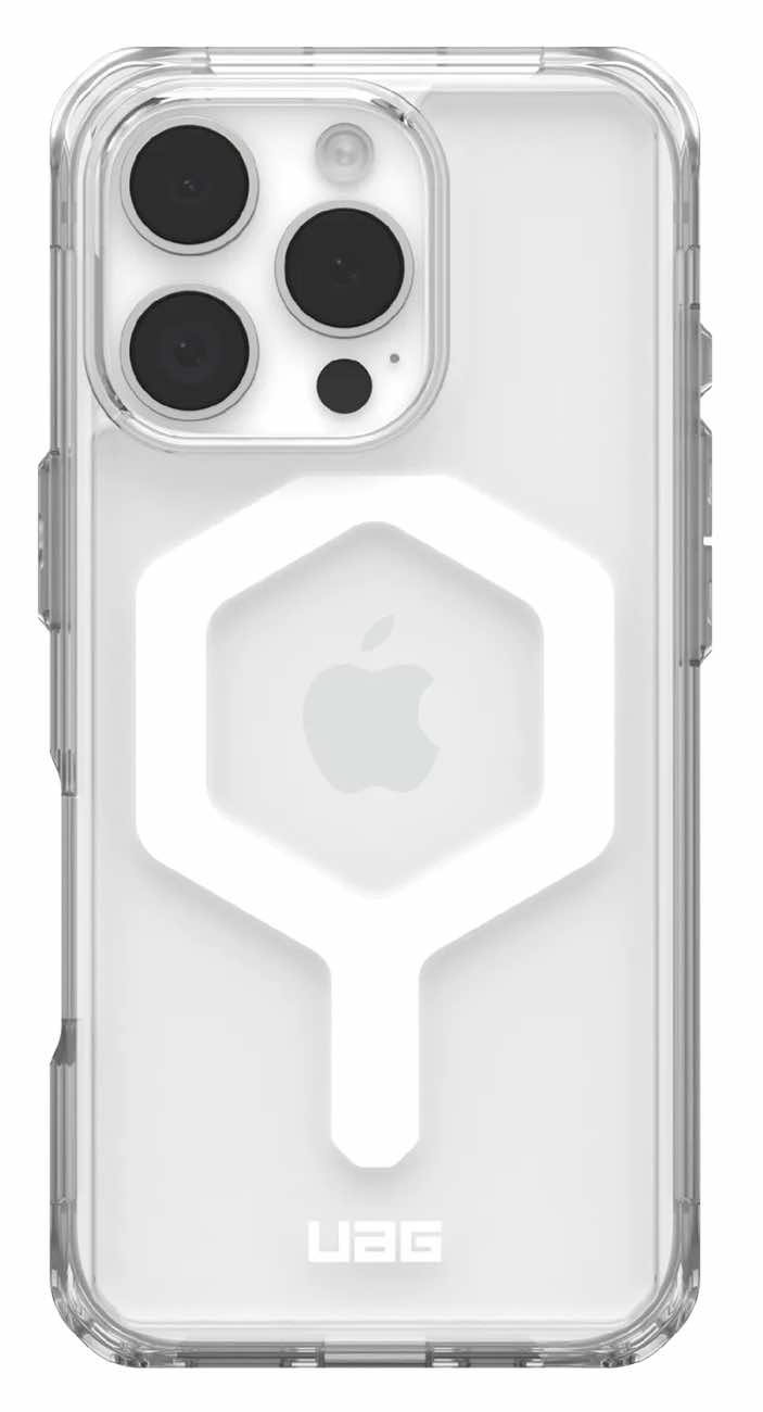 UAG Plyo Case for iPhone 16 Pro / Support MagSafe / Drop-Resistant / Ice & White