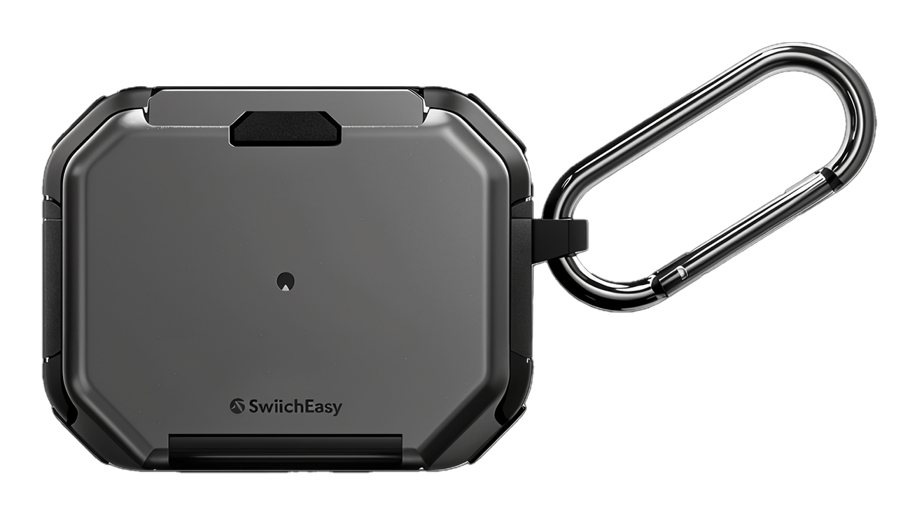SwitchEasy Defender Plus Case for Apple AirPods Pro 1 & 2 / Drop Protection / Space Grey