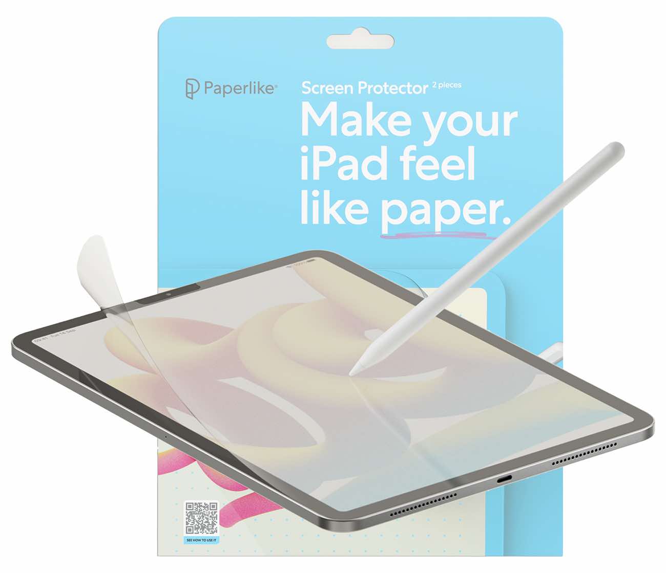 Paperlike Screen Protector for iPad Pro 13 inch 2024 / Paper-like Texture / Includes 2 Pieces