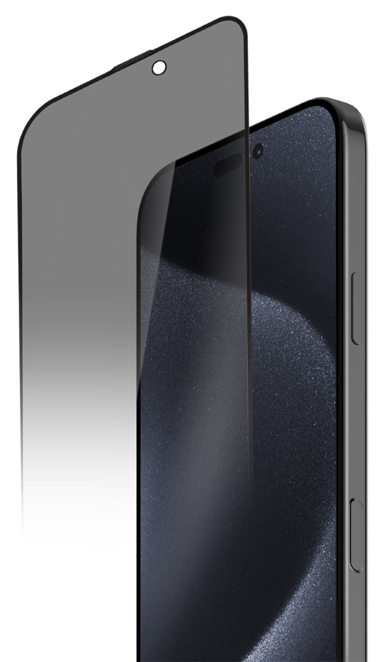 Momax Screen Protector for iPhone 16 / Slim Design / 9H Hardness / Privacy Glass