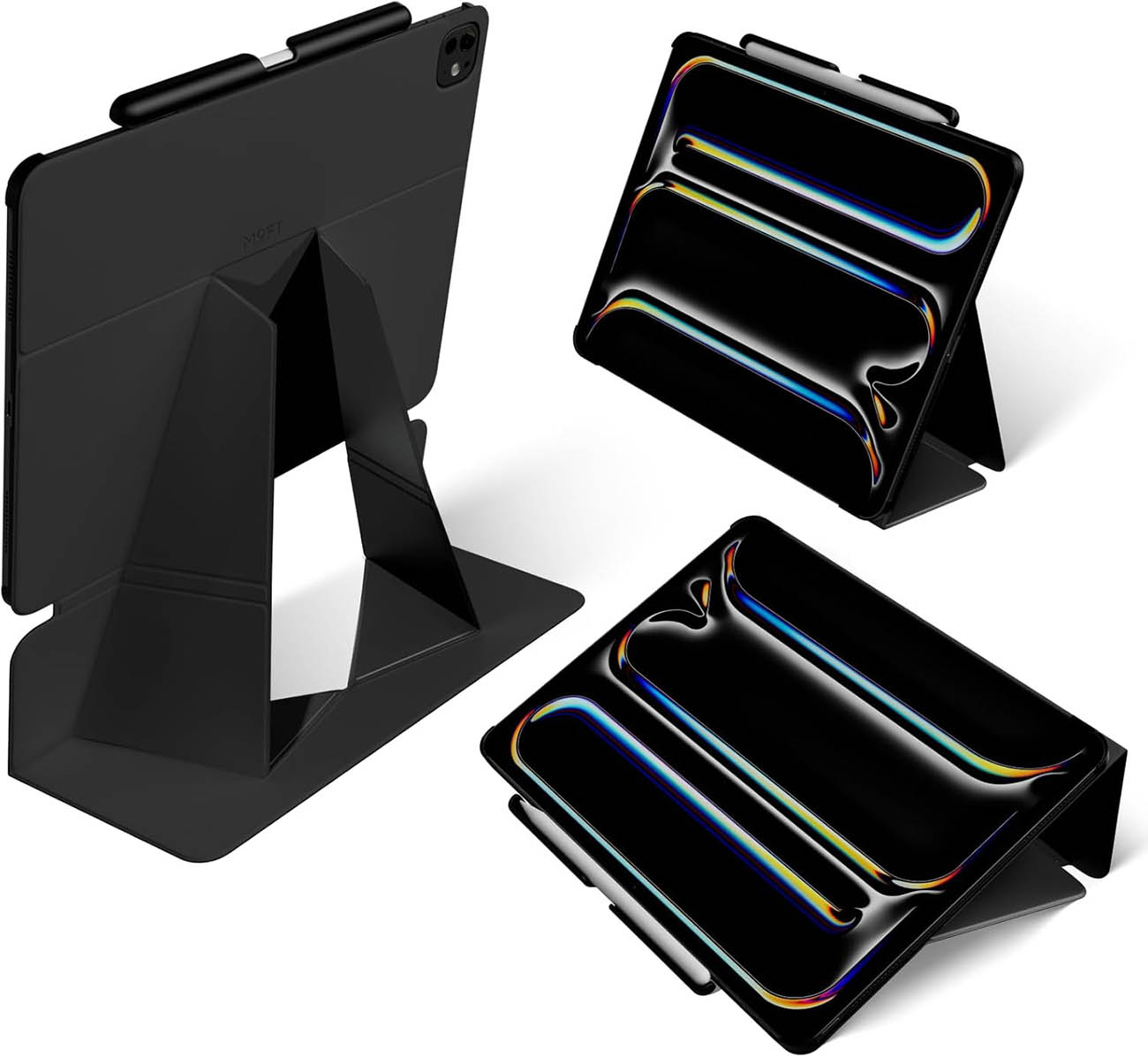 MOFT Float Folio 2nd Gen Case & Stand for iPad Air 13 inch M2 / Flexible / Jet Black