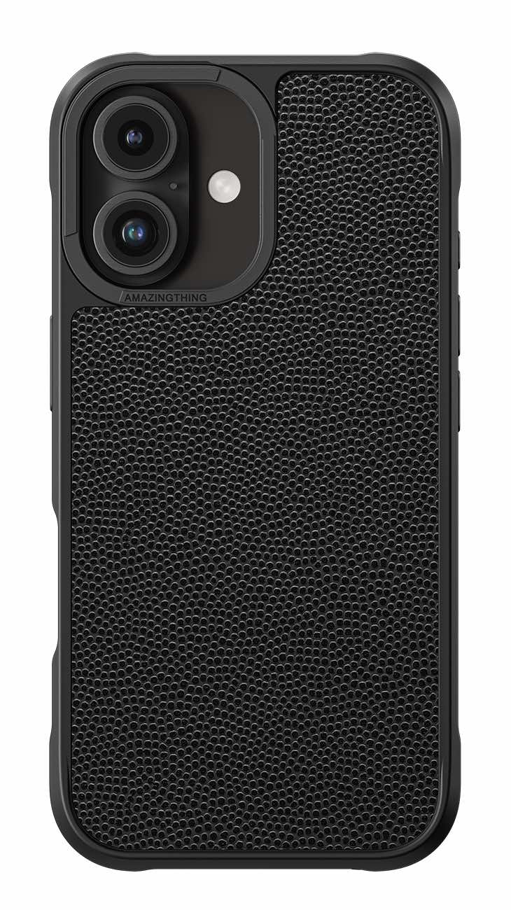 AmazingThing Glamour Case for iPhone 16 / Support MagSafe / Drop-Resistant / Black