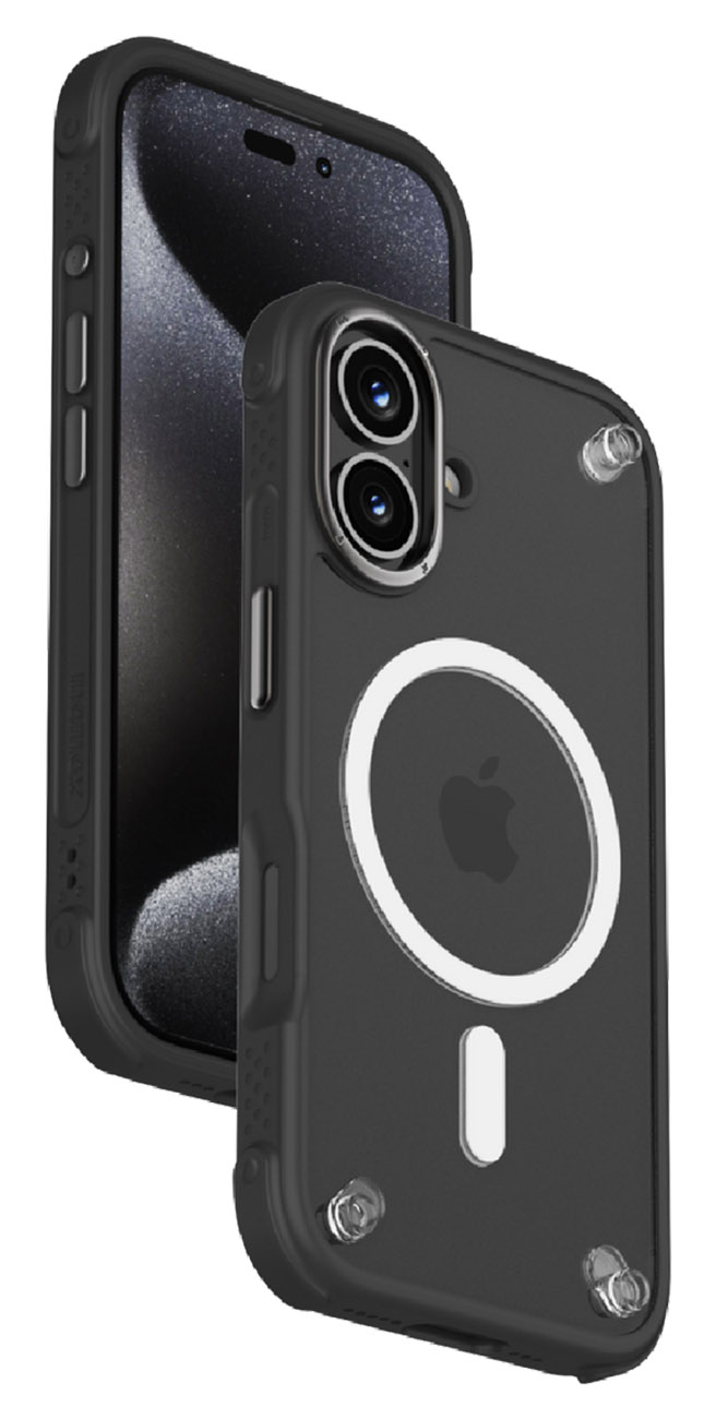 Momax Air Case for iPhone 16 / Support MagSafe / Drop-resistant / Clear With Black Frame