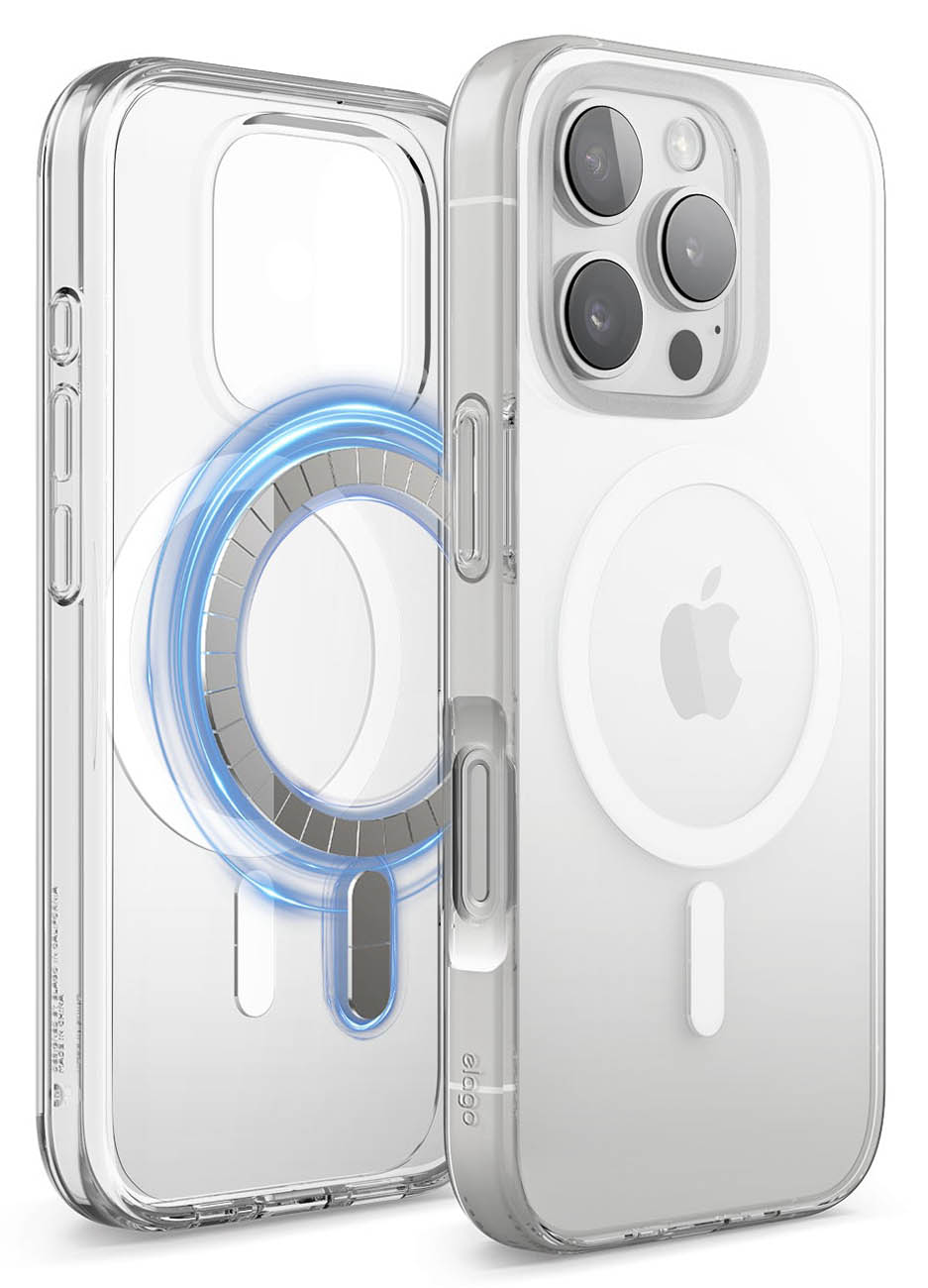 Elago Hybrid Case for iPhone 16 Pro / Support MagSafe / Drop Resistant / Clear