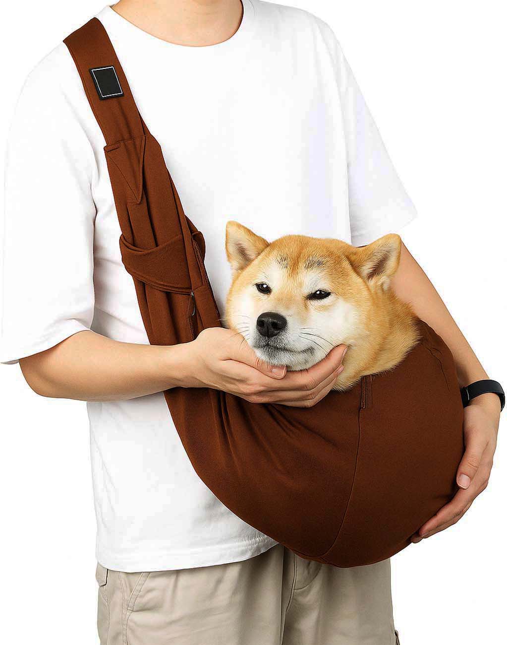 Pet Sling Bag / Stylish & Practical / Brown