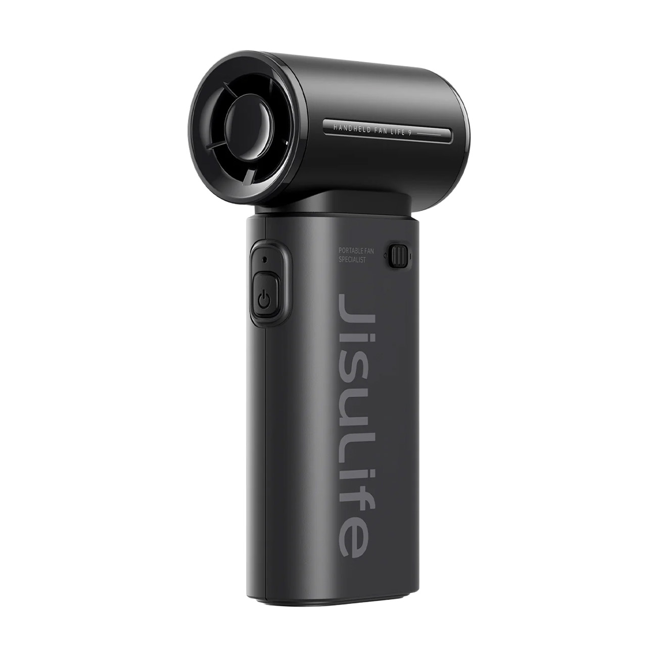 JisuLife Life9 Portable Fan / Battery-Powered / 5 Speed Settings / Fast Cooling / Black