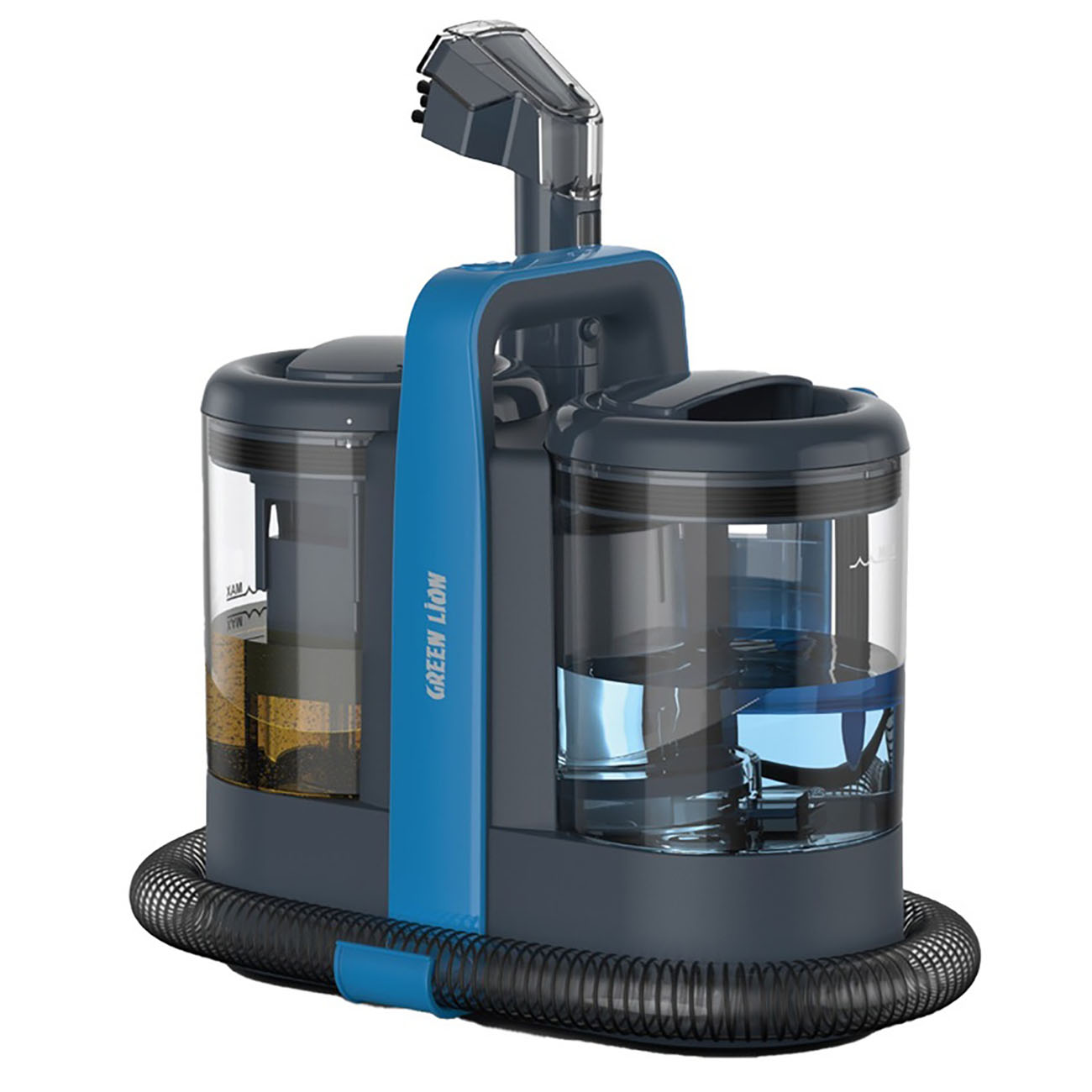 Green Carpet Cleaner / 15 KPa Suction Power / Dual Tank Design / With Multiple Attachments