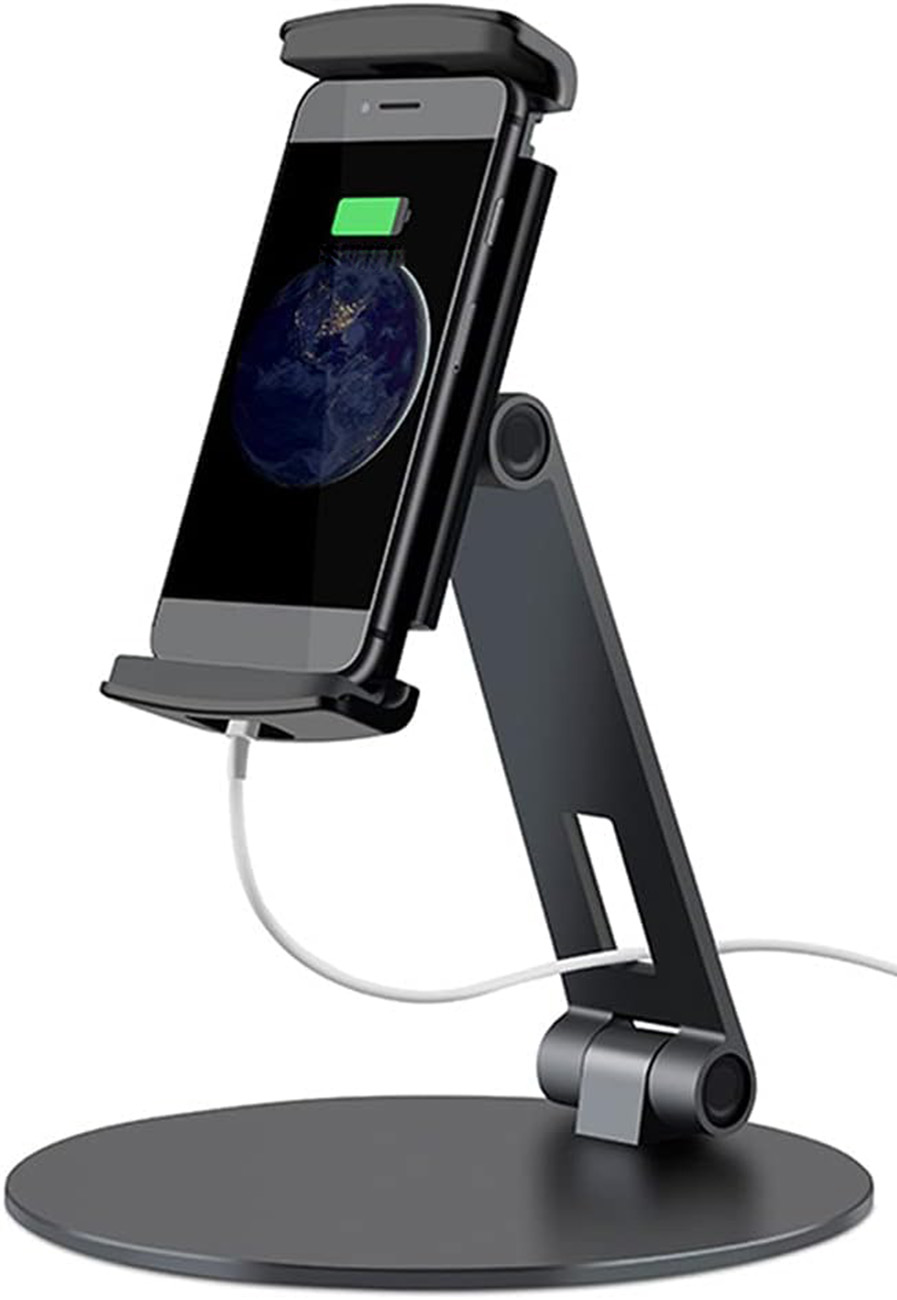 Desktop Stand for Phones & Tablets / Supports Devices Up to 14 Inches / Grey