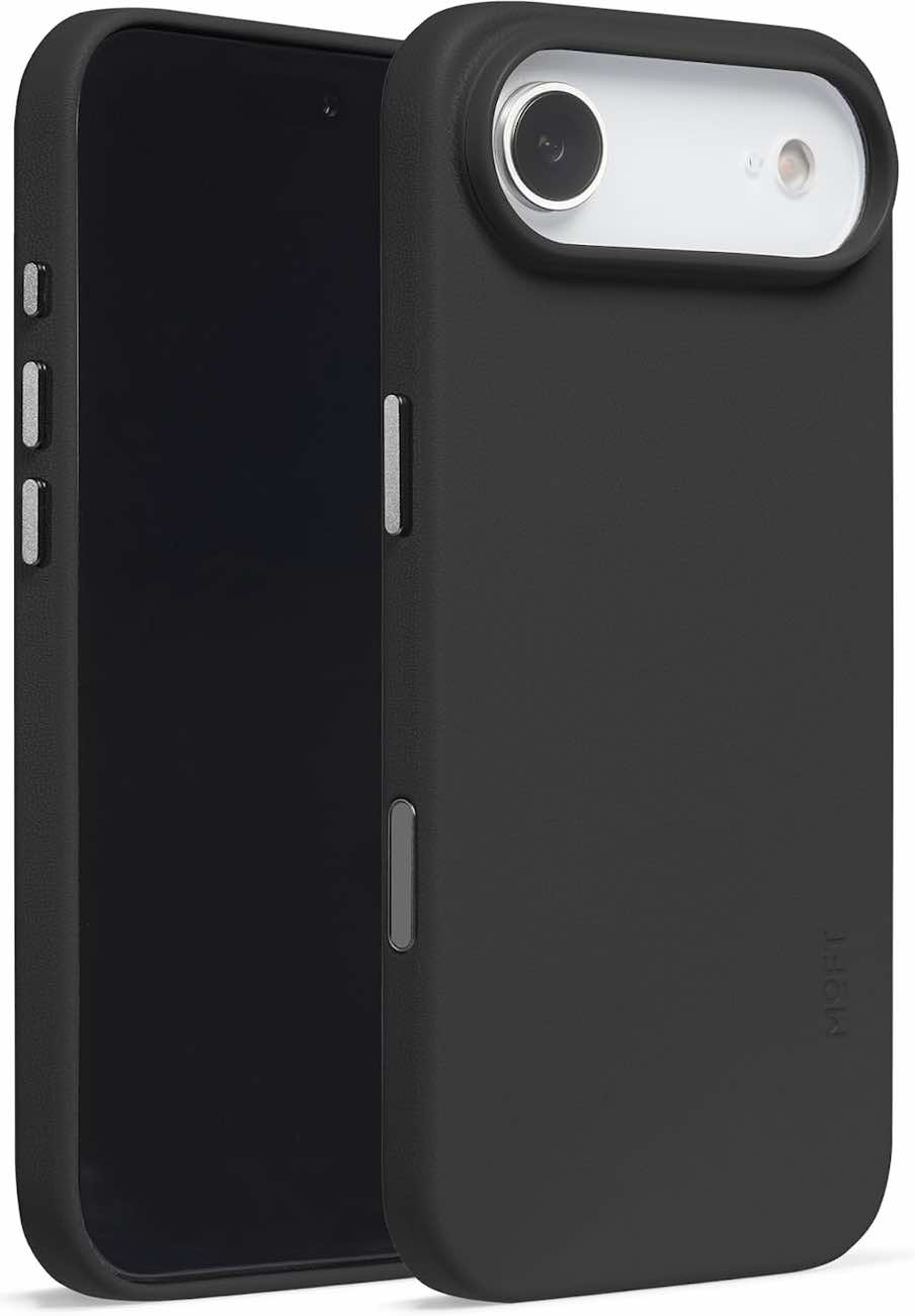 Moft Case for iPhone 17 Air / Drop Resistant / Supports MagSafe / Vegan Leather / Jet Black