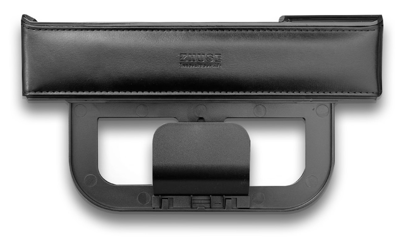 Zhuse Car Organizer / Built-in USB & Type-C Ports / Used Between Seats / Black