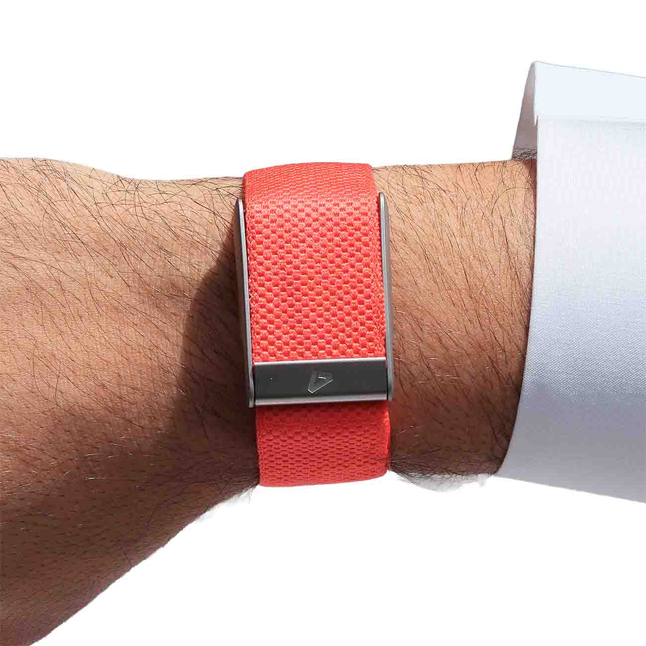 Dash Strap for Whoop 5 / Rhodonite with Matte Silver Frame