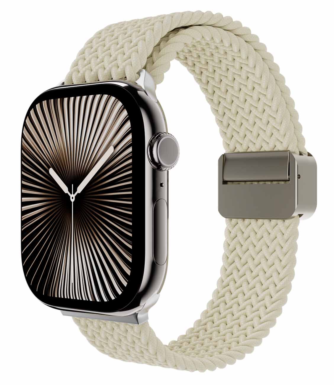 MagEasy Apple Watch Strap / Size 44 / 45 / 46 / 49 / Water-Resistant / Starlight White