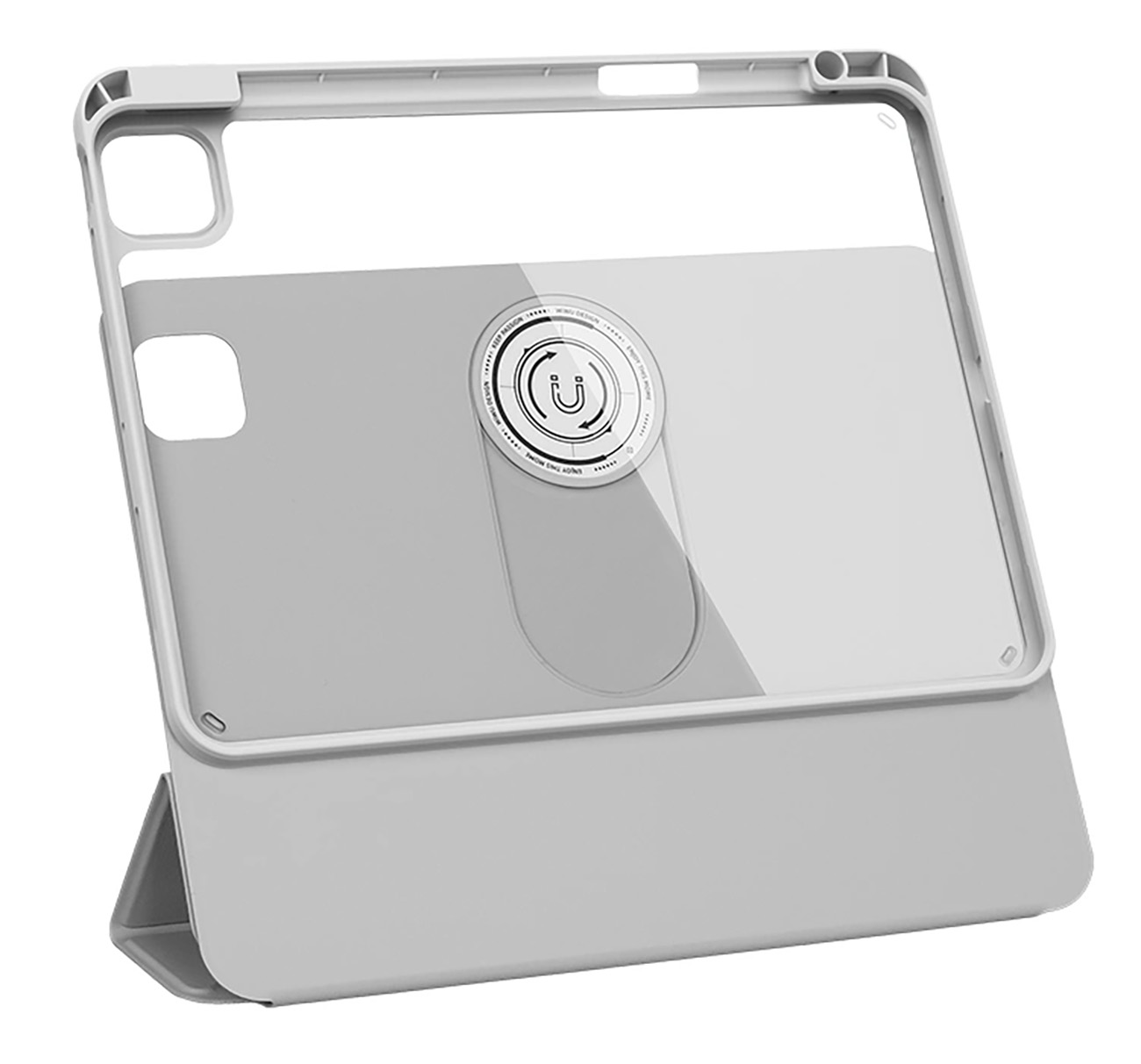 WiWU Case & Stand for iPad 12.9 inch & iPad Air 13 inch 2024 / Rotatable / Drop-Resistant / Grey