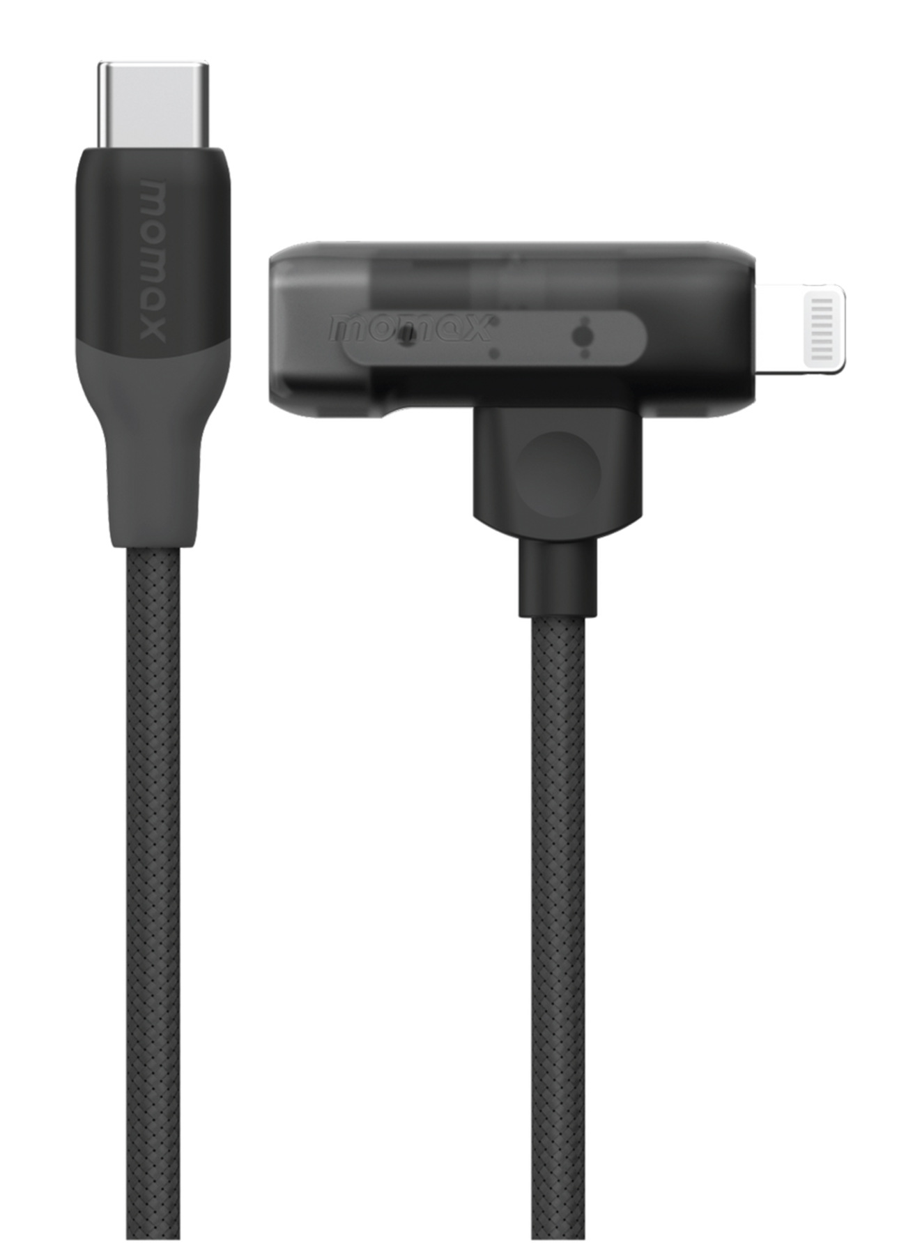 Momax Cable Type-C to Type-C & Lightning / 1.5 Meters / Black