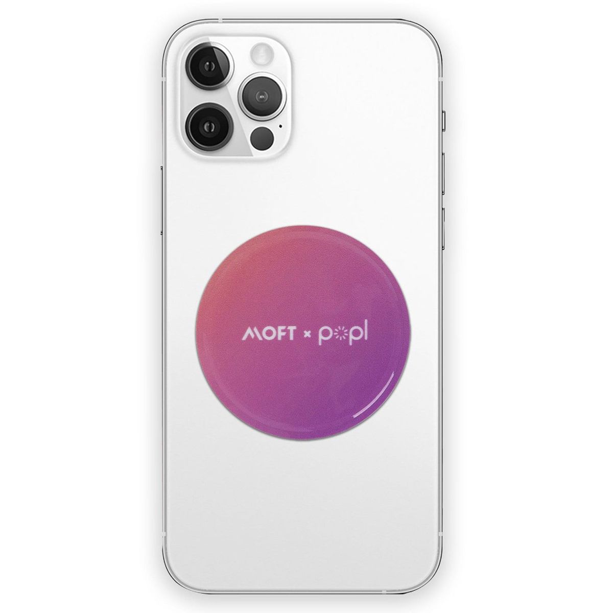 Moft x Popl Smart Stand / With NFC Wireless Contacts Sharing / Purple