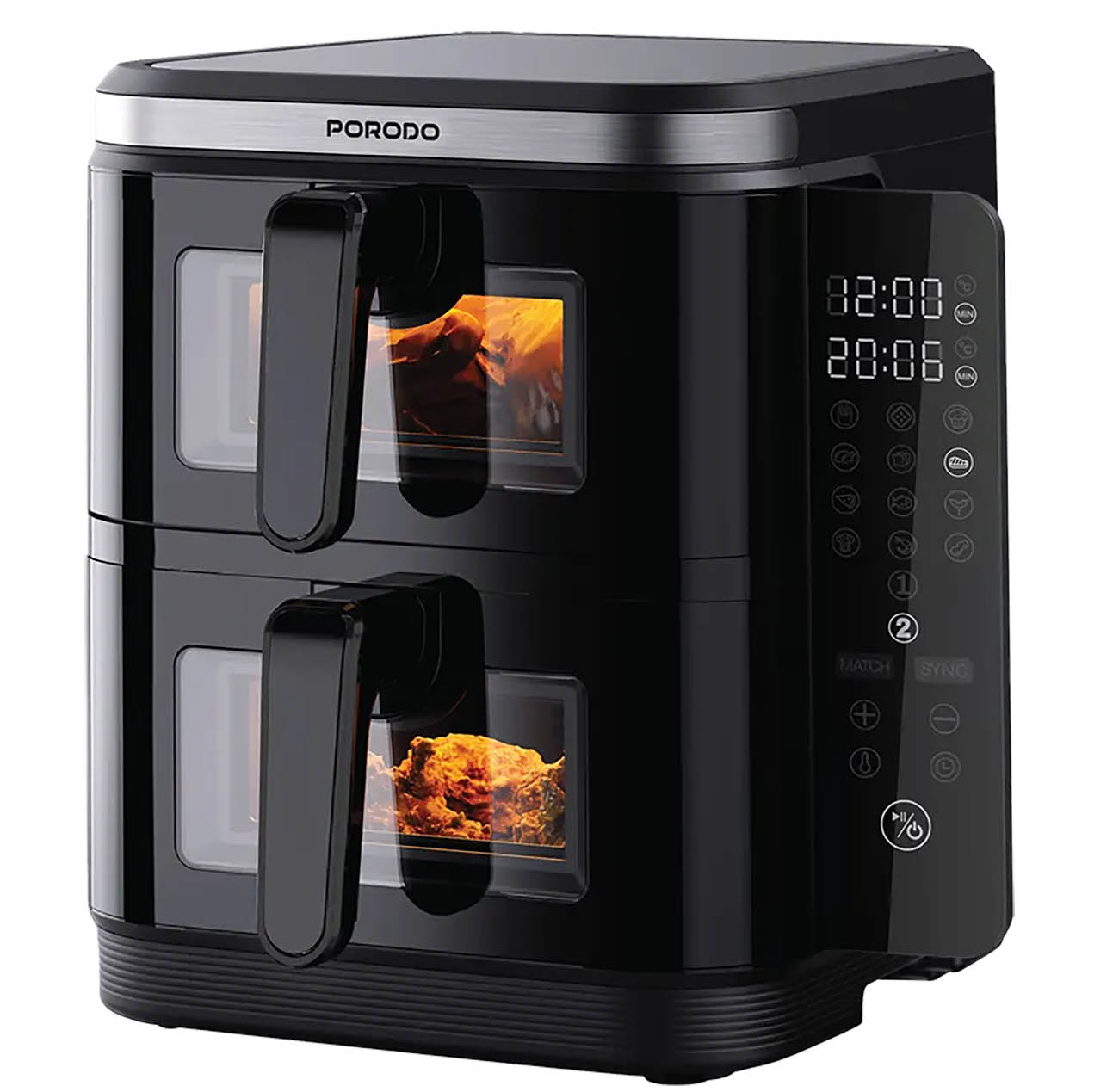 Porodo Air Fryer / Dual Layer Design / 11L Capacity / 2800W Power
