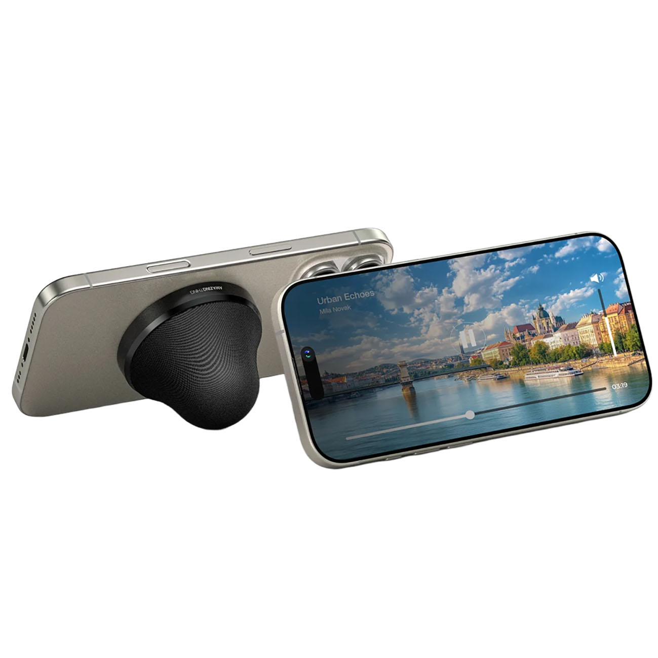 AmazingThing Pocket Magnetic Speaker / Wireless Phone Charging / Works as a Phone Stand