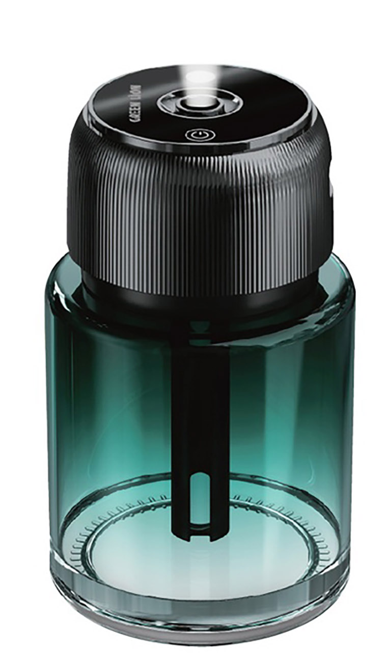 Green Portable Air Freshener / Battery-Powered / Charge Through Type-C Port