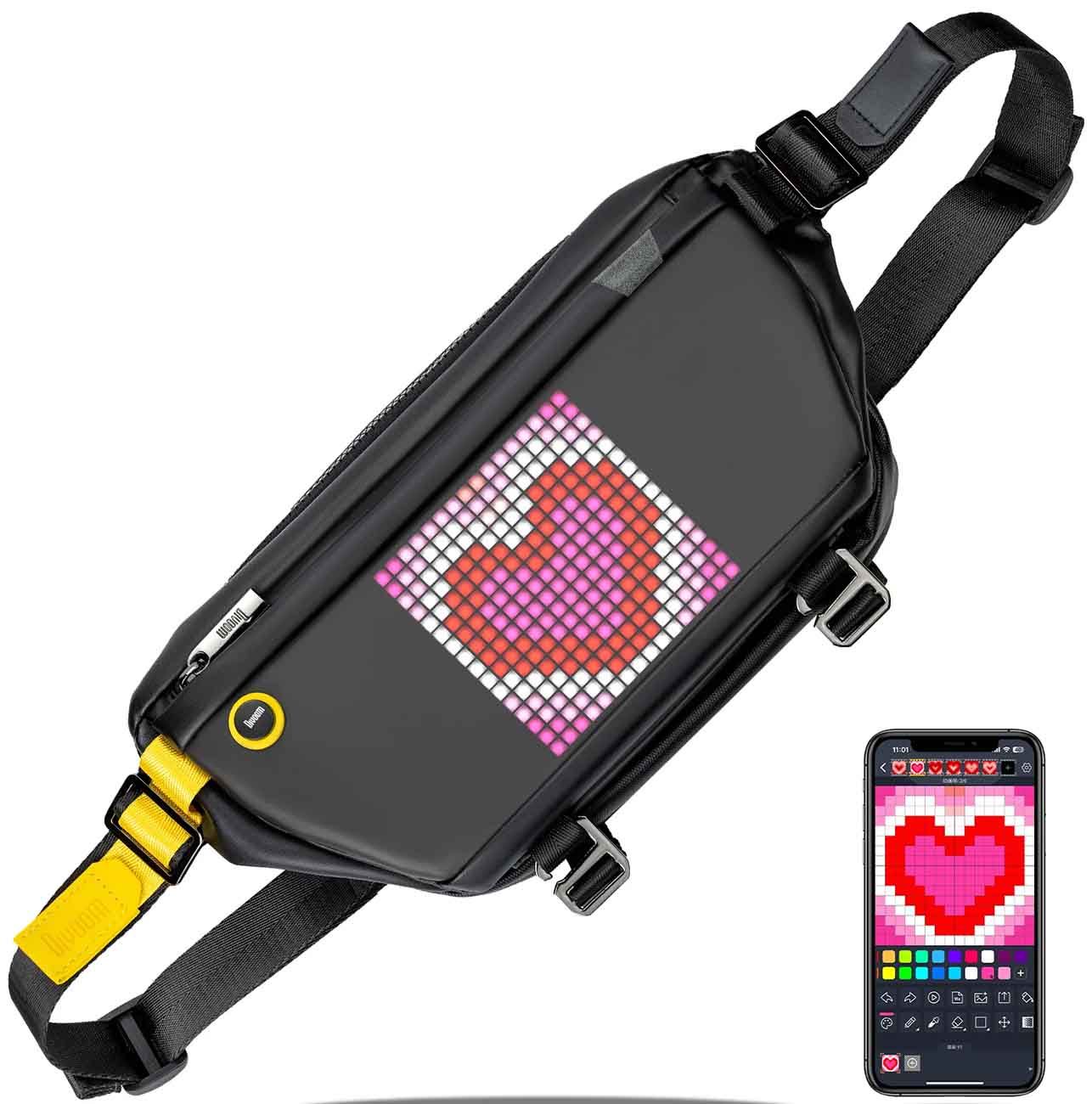 Divoom Smart Slingbag / Pixel LED Screen / App Control / Water-Resistant