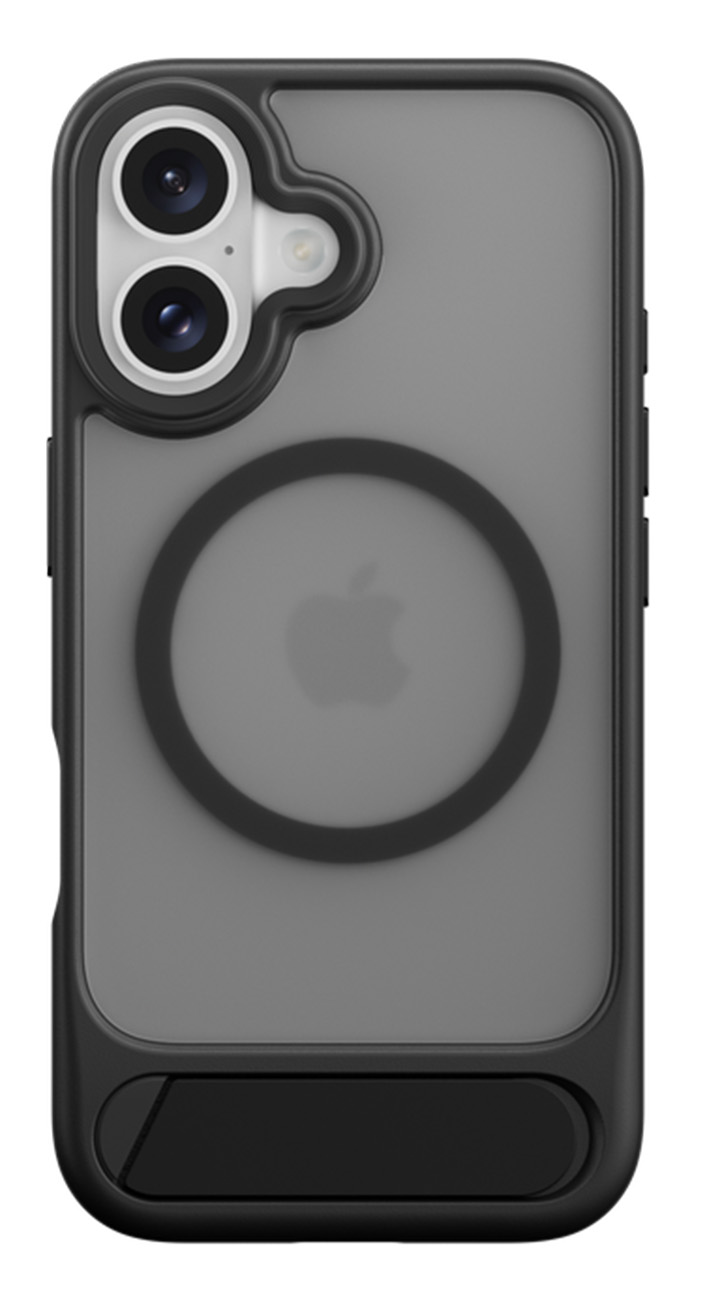 SwitchEasy EasyStand Case for iPhone 16 / Support MagSafe / Built-in Stand / Black