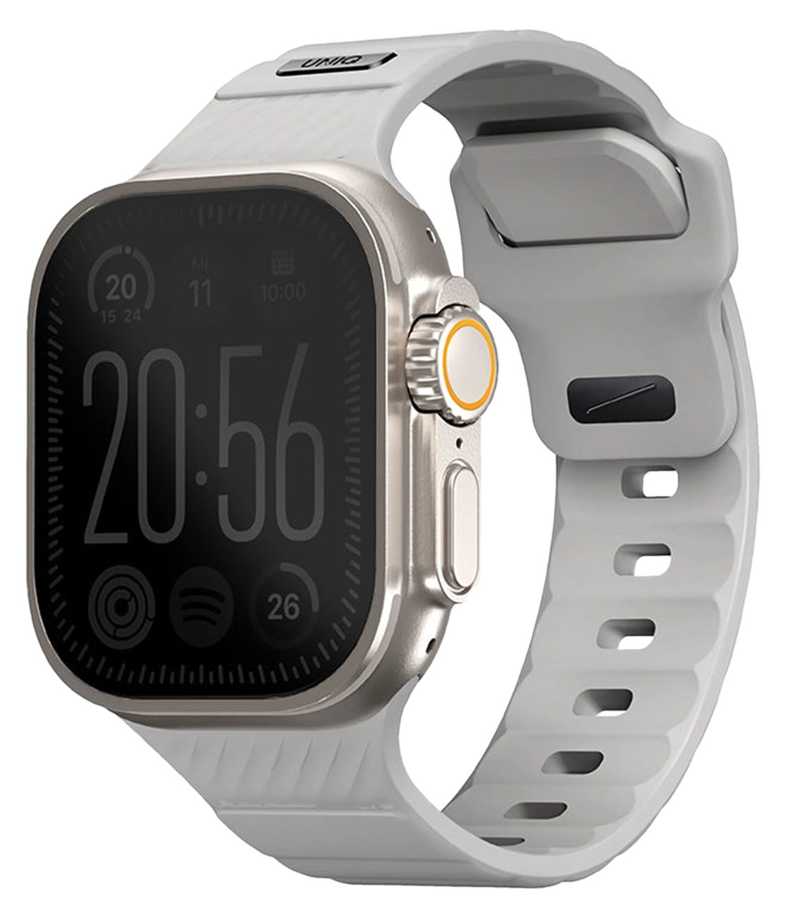 Uniq Stride Strap for Apple Watch / Size 42 / 44 / 45 / 49 / Water-Resistant / Grey