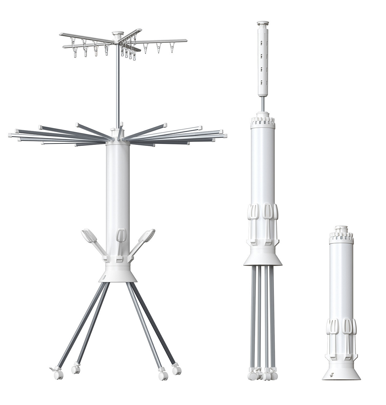 Clothes Dryer / 3 Tiers / Foldable / Rotating Arms / Suitable for All Types of Clothing