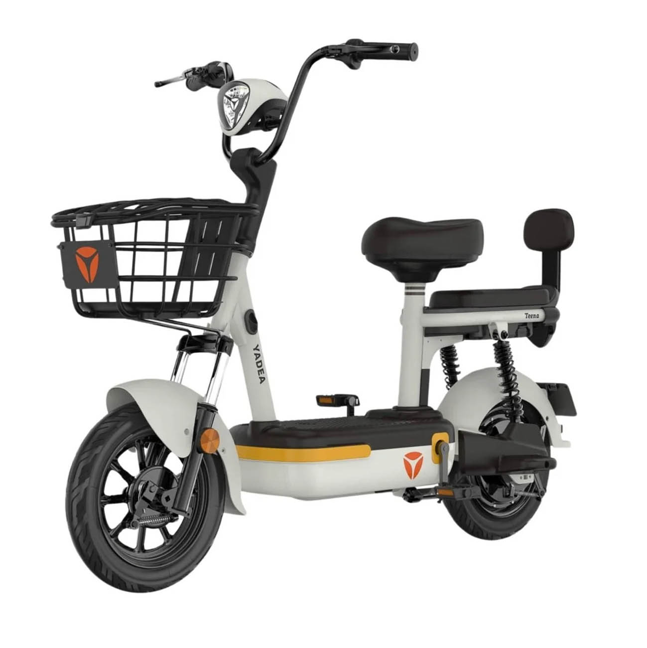 Yadea Teena Electric Scooter / Battery Powered / Stylish & Practical Design / White