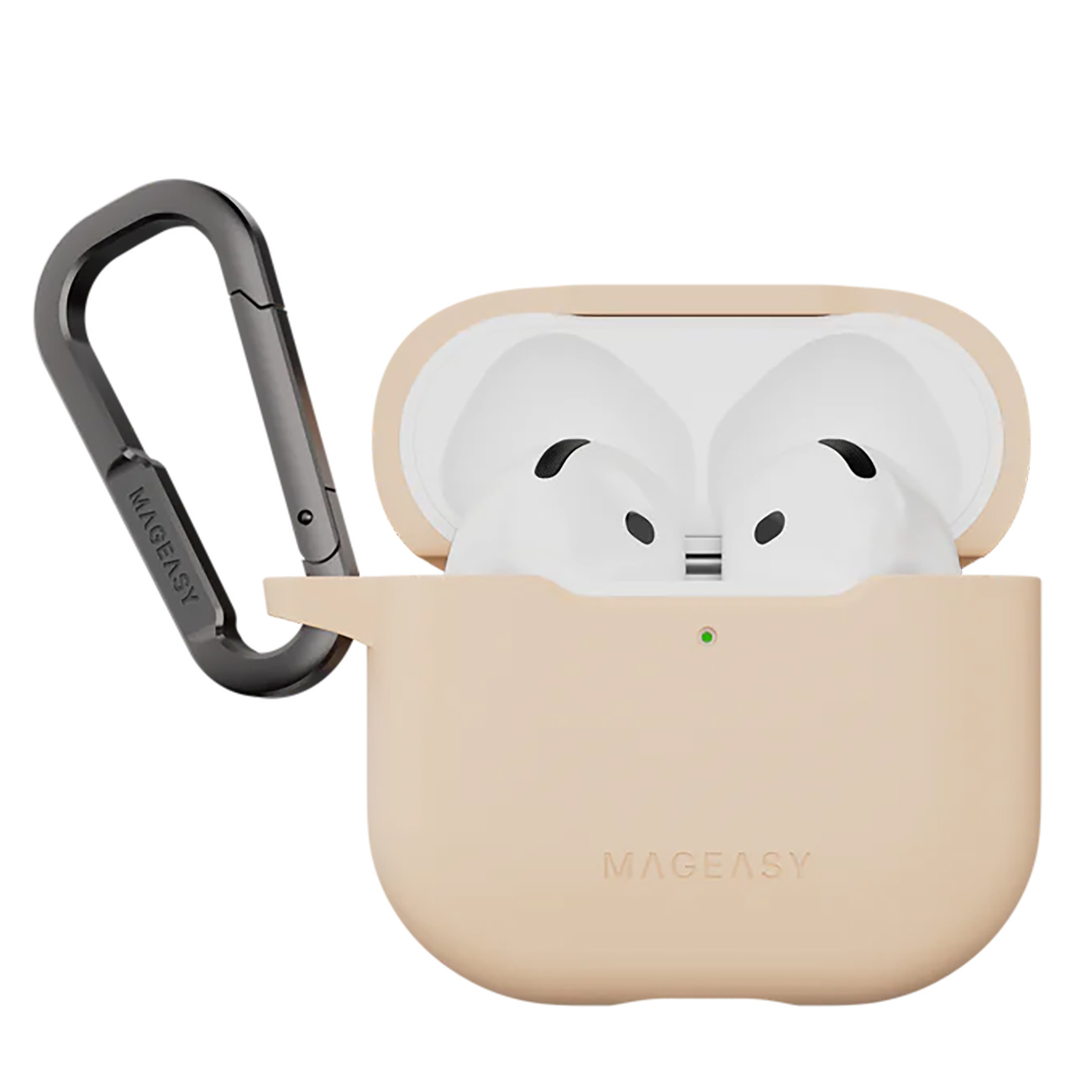 Mageasy Case for Apple AirPods 4 / Elegant Design / Drop Protection / Shell Pink
