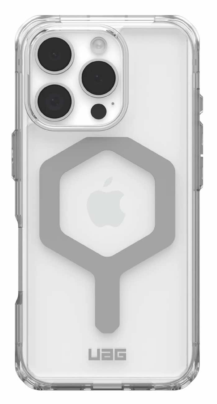 UAG Plyo Case for iPhone 16 Pro / Support MagSafe / Drop-Resistant / Ice & Silver