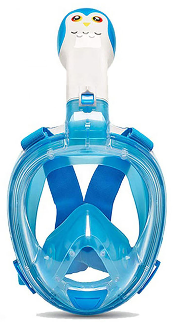 Pikobello Kids Diving Mask / Full Face Coverage / With Camera Mount / Blue