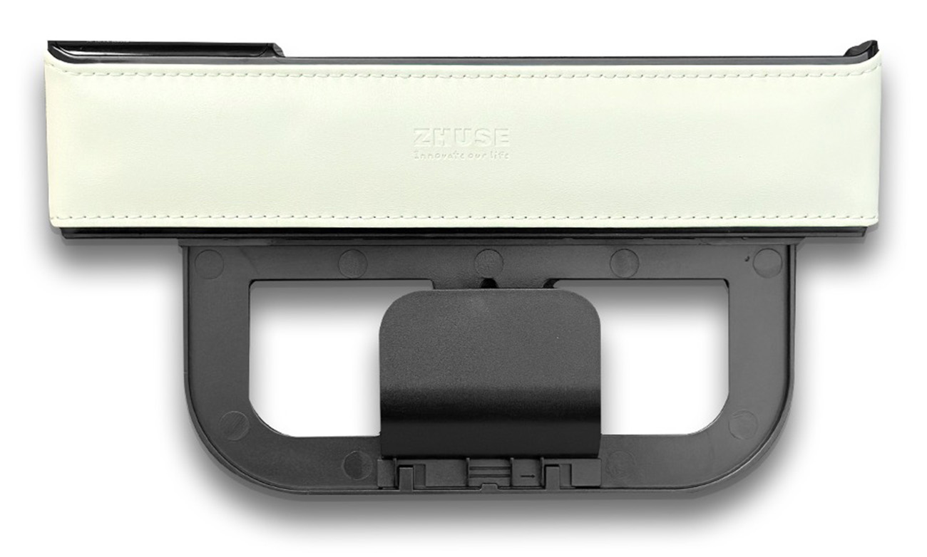 Zhuse Car Organizer / Built-in USB & Type-C Ports / Used Between Seats / Beige