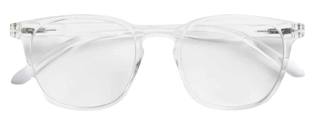 Barner Dalston Glossy Glasses / Protects Eyes from Harmful Screen Rays / Crystal