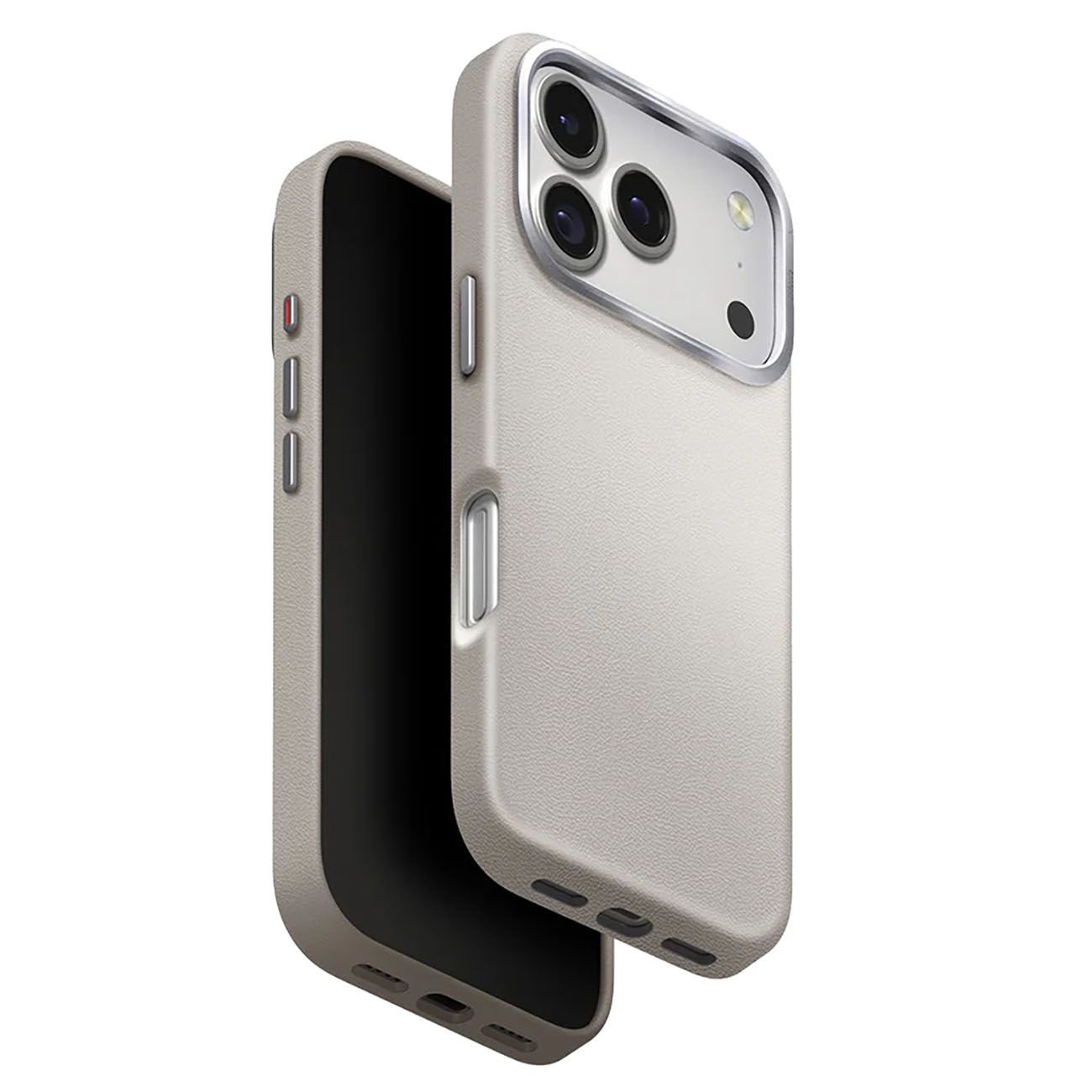 UNIQ Lyden Case for iPhone 17 Pro Max / MagSafe / Drop Protection / Vegan Leather / Clay