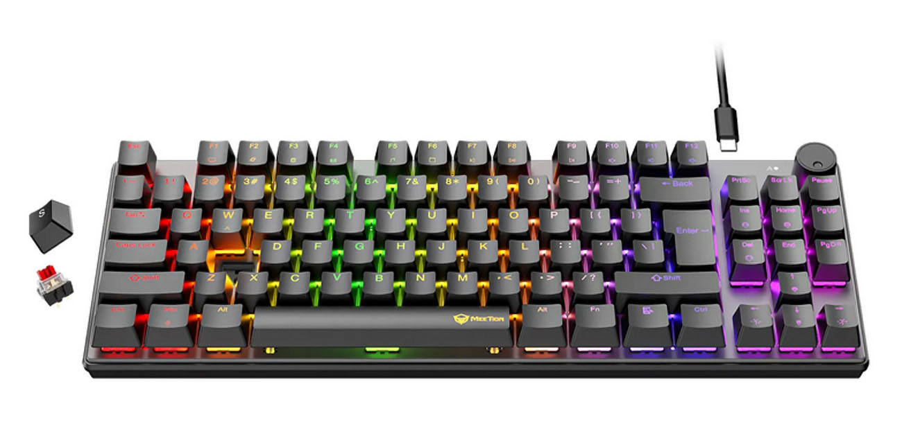 Meetion MK008Pro Mechanical Gaming Keyboard / RGB Backlight / Wired / Arabic & English