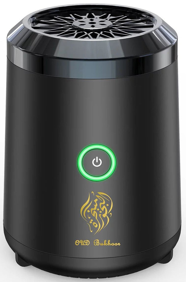 Portable Electronic Bukhoor Burner / Battery Powered / Black