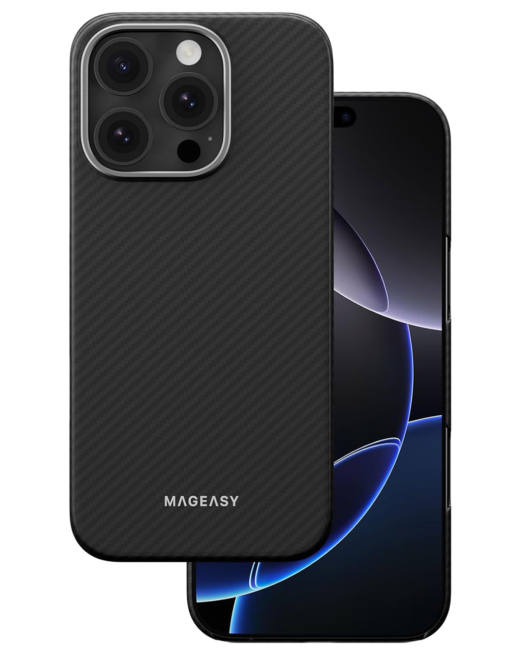 MagEasy Case for iPhone 16 Pro / MagSafe / Drop-Resistant / Slim & Lightweight / Black