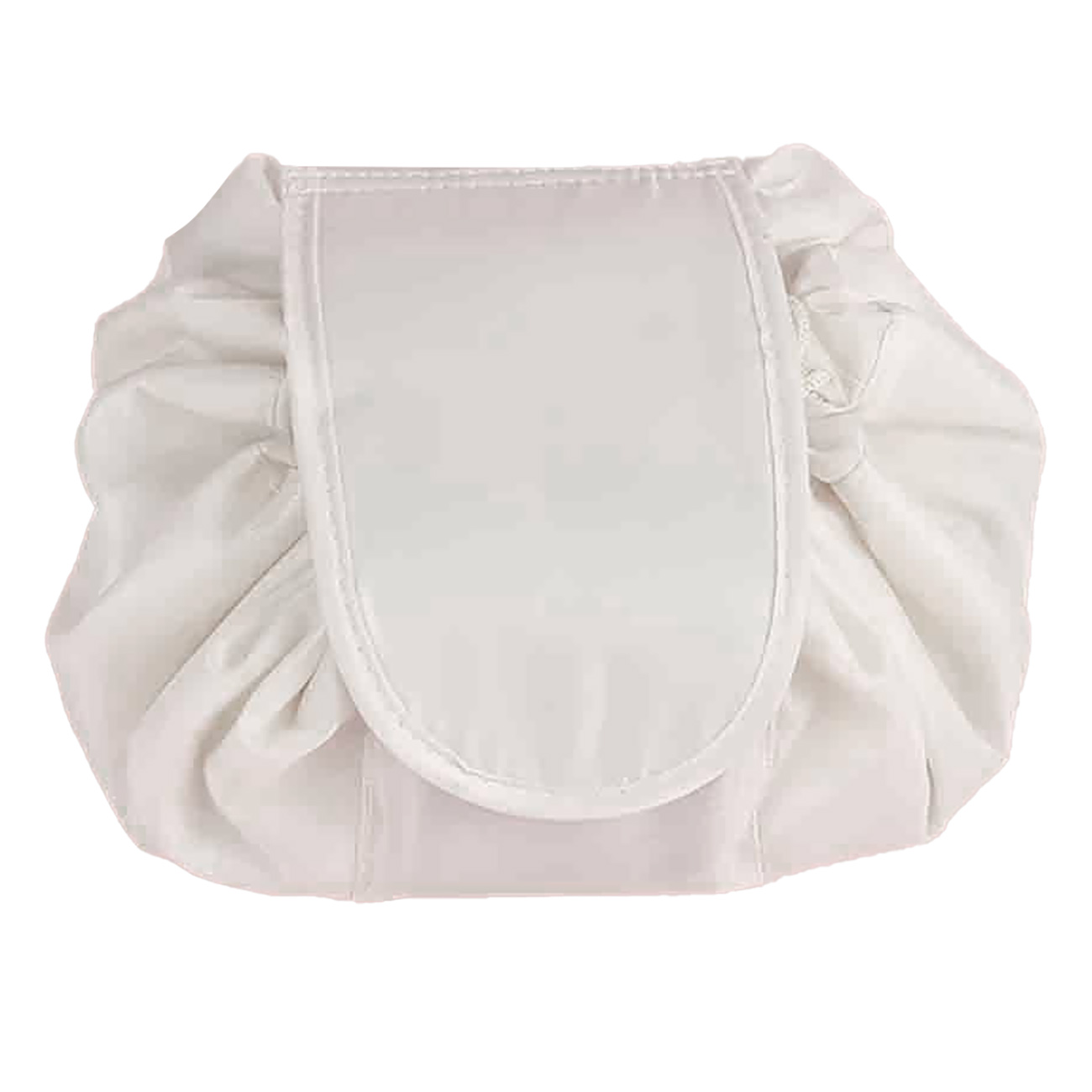 Travel Makeup Bag / Elegant & Portable / Water-Resistant / White