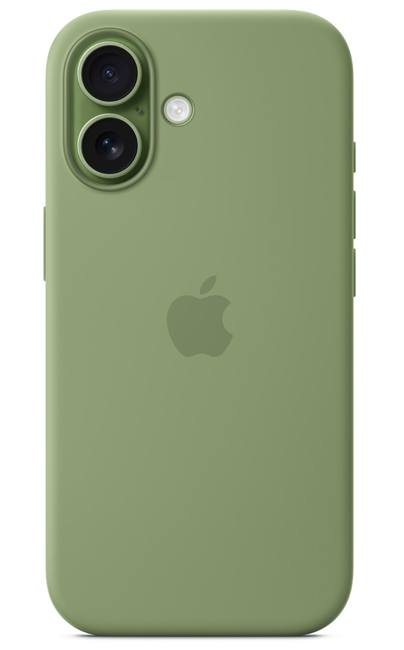 Apple Official Case for iPhone 17 / Supports MagSafe / Drop-Resistant / Soft Silicone / Light Moss